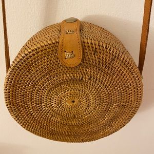 Woven crossbody bag
